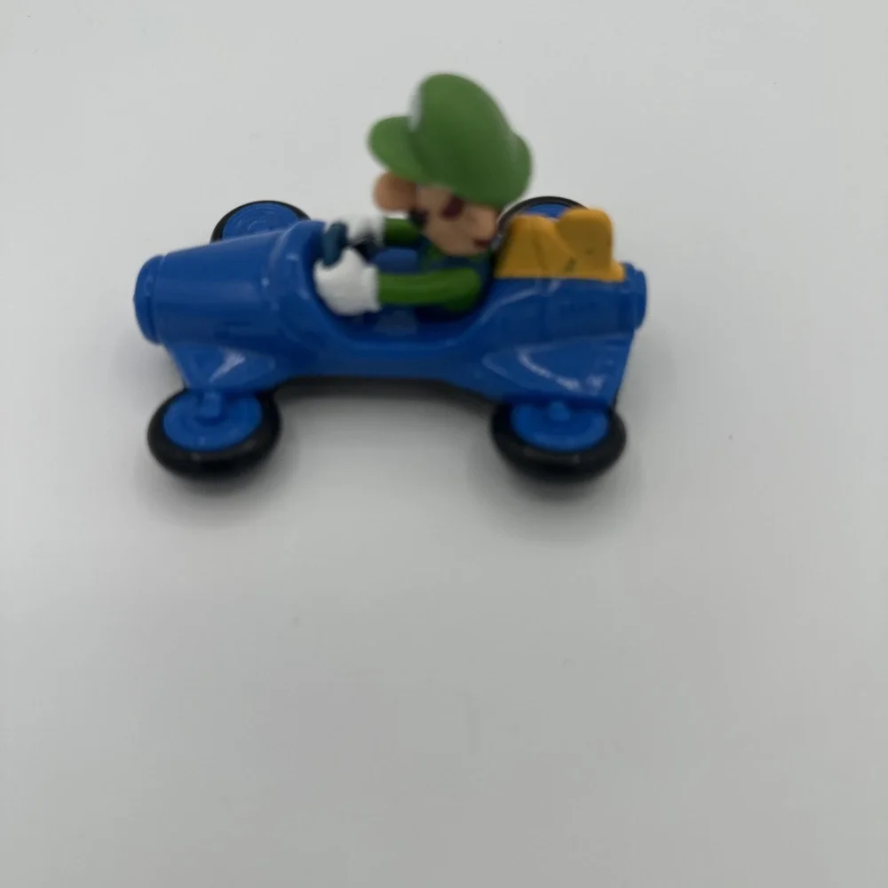 Nintendo Super Mario Brothers Blue Cart Luigi Racer Car McDonalds Happy Meal Toy